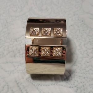 RARE SuperModel Fashion Show Victoria's Secret golden cuff bracelet